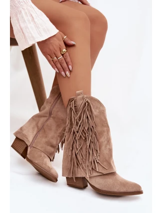 Boty na podpatku model 222719 Step in style Boty na podpatku model 222719 Step in style