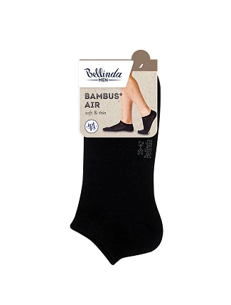 Krátké pánské bambusové ponožky BAMBUS* AIR IN-SHOE SOCKS - BELLINDA - černá