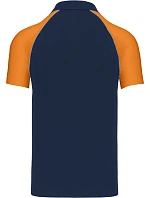 Kariban K 226 Baseballové piqué polo 20.K226 navy/light grey/orange Kariban K 226 Baseballové piqué polo 20.K226 navy/light grey/orange