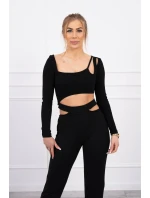 Souprava s halenkou černá Souprava s halenkou černá