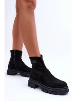 Kožené Klasické Zateplené Boty Černé Vergilia Kožené Klasické Zateplené Boty Černé Vergilia