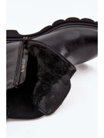 Dámské kotníkové boty s teplou podšívkou na zip Černé Rivelia Dámské kotníkové boty s teplou podšívkou na zip Černé Rivelia