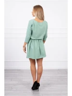 Šaty s flitrovou kapsou tmavě mátové