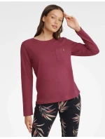 Zahradní pyžamo 40929-83X Bordó a černá - Henderson Ladies Zahradní pyžamo 40929-83X Bordó a černá - Henderson Ladies