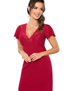 Noční košile Luiza Maroon - Donna