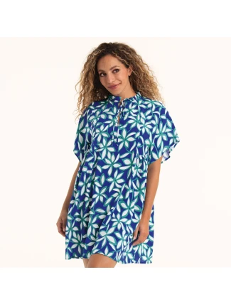 Style Tahiti tunika 8643 modrá oceán - RosaFaia