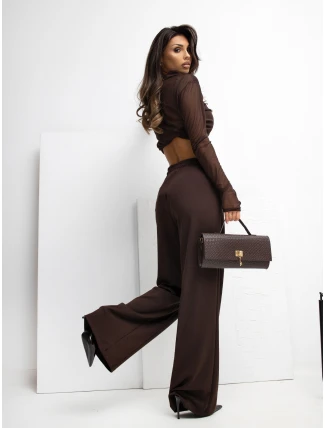 Tepláky RV DR A1062.48 tmavě hnědé