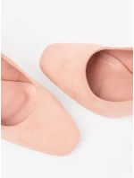 Praktické Jasnoróżowy  lodičky dámské na širokém podpatku