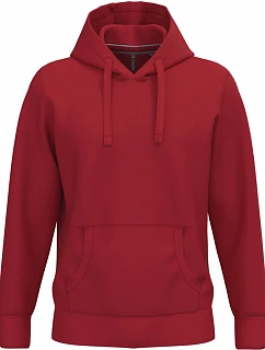Kariban K 489 Mikina s kapucí 20.K489 red