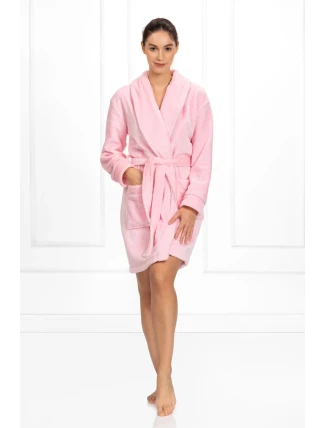 Dámský župan Cassidy růžový - Momenti Per Me Dámský župan Cassidy růžový - Momenti Per Me