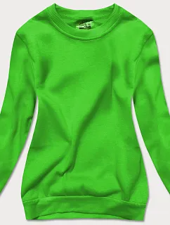 Bluza dresowa damska ze ściągaczami zielona (W01-27)
