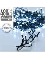 VÁNOČNÍ STROM SVĚTLA SVĚTELNÝ ŘETĚZ 480 VEDL STUDENÁ BÍLÁ