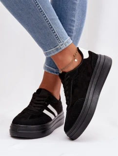 Dámské tenisky na platformě Černé Galleria