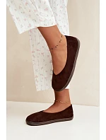Dámské baleríny barefoot čokoládové Hollin Dámské baleríny barefoot čokoládové Hollin