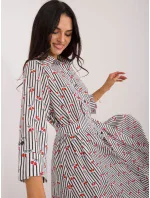 Šaty LK SK 509673 1.41X bílé a černé