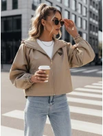 Dámská oversize bunda CATRAL tmavě béžová FashionStreet TY4190 Dámská oversize bunda CATRAL tmavě béžová FashionStreet TY4190