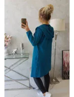 Dlouhá pláštěnka s kapucí, námořní