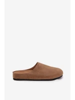 Dámské nazouváky na platformě tmavě béžové Sylviane