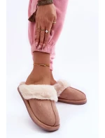 Dámské béžové pantofle Pinky s kožíškem Dámské béžové pantofle Pinky s kožíškem