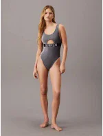 Dámské jednodílné plavky KW0KW02640 BEH černé - Calvin Klein
