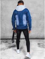 Pánská modrá džínová bunda FashionStreet TX4365 Pánská modrá džínová bunda FashionStreet TX4365