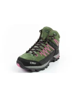 CMP Rigel dámské trekové boty kožené odolné nepromokavé kotníkové boty zelené dámské
