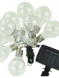 SOLÁRNÍ ZAHRADNÍ GIRLANDA LAMPA PARTY LIGHT 10 VEDLA 3,8 M