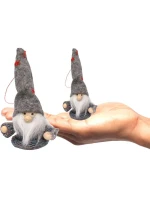 PŘÍVĚSEK S CETKOU SKŘÍTEK ŠEDÝ 11CM