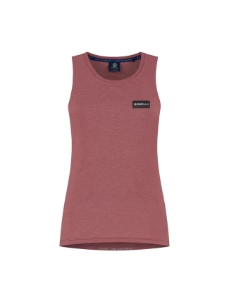 Rogelli dámské tričko bez rukávů d/b DISTANCE burgundy XS