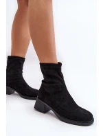 Dámské botky na nízkém podpatku hnědé Aphroteia