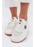 Dámské Tenisky Na Platformě Big Star RR274572 HI-POLY SYSTEM Bílé Dámské Tenisky Na Platformě Big Star RR274572 HI-POLY SYSTEM Bílé