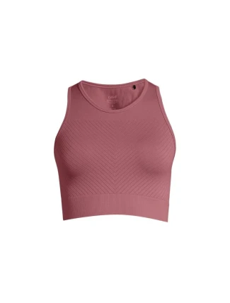 CASALL Essential Block Bezešvý sportovní tréninkový top růžový CASALL Essential Block Bezešvý sportovní tréninkový top růžový