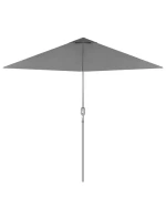 SADA ZAHRADNÍHO NÁBYTKU STŮL 4 ŽIDLE A SLUNEČNÍK ŠEDÁ