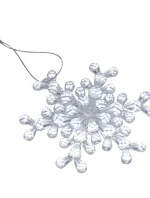 Závěsná dekorace sněhové vločky 12x12 CM MODEL 2