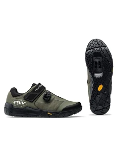 Cyklistické boty NORTHWAVE Overland Plus, tmavě zelené