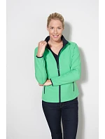 Daiber JN 1129 Dámská 2-vrstvá promo softshellová bunda 02.1129 green/navy