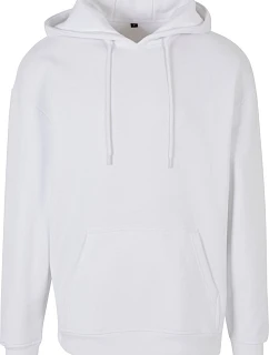Build your Brand BB 006 Oversize mikina s kapucí z těžké bavlny 56.B006 white