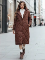 Dámská prošívaná hnědá bunda WARMISSA FashionStreet TY4917z