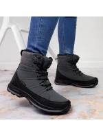 Zimní sněhové boty nepromokavé šedé DK