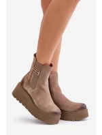 Zazoo 60498 Dámské Botky Chelsea Na Platformě A Klínu Černé Zazoo 60498 Dámské Botky Chelsea Na Platformě A Klínu Černé