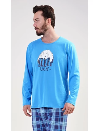 Pánské pyžamo dlouhé Sleep well Pánské pyžamo dlouhé Sleep well