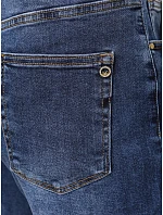 Dámské džíny s páskem, střih mom fit, modré, FashionStreet UY3118