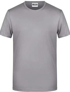 Daiber 8008 Pánské tričko z bio bavlny 02.8008 steel grey