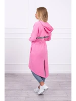 Delší zadní plášť světle růžový Delší zadní plášť světle růžový