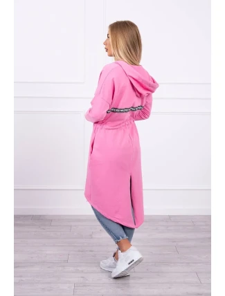 Delší zadní plášť světle růžový Delší zadní plášť světle růžový