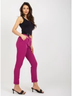 DHJ kalhoty SP 13165.20 fialová