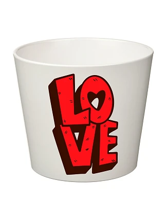 LOVE (VERZE 4) - velký květináč 