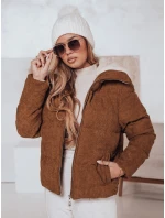 Dámská zimní manšestrová bunda TRENDYGLAM hnědá FashionStreet TY4360