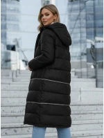 Dámská dlouhá zimní bunda černá FashionStreet TY5151