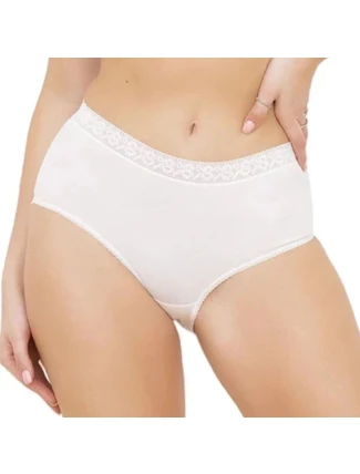 Dámské kalhotky Fiore maxi white - ITALIAN FASHION